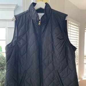 Old Navy Black Vest with Gold Zipper